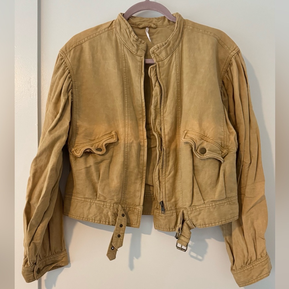 Free People Poet Puff Sleeve Jacket